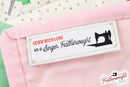 Featherweight Sewn with Love Sew-In Quilt Label Tags