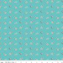 Feed My Soul C14553-SKY Tossed Floral by Sandy Gervais for Riley Blake Designs