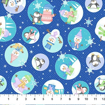 Feelin' Frosty Flannel F10297-45 Wintry Party at Pole by Patrick Lose Fabrics