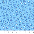 Feelin' Frosty Flannel F10304-43 Blue Tossed Skates by Patrick Lose Fabrics