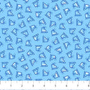 Feelin' Frosty Flannel F10304-43 Blue Tossed Skates by Patrick Lose Fabrics