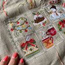 Feeling Festive Advent Cross-stitch design in progress.