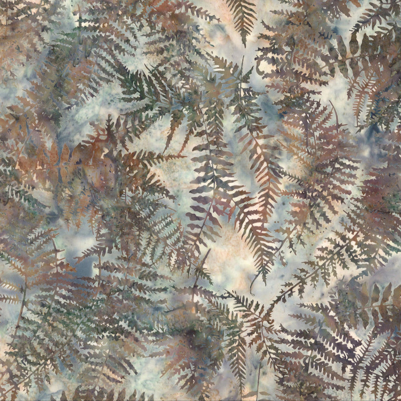 Woodland Batiks MR57-410 Earl Grey by McKenna Ryan for Hoffman Fabrics.