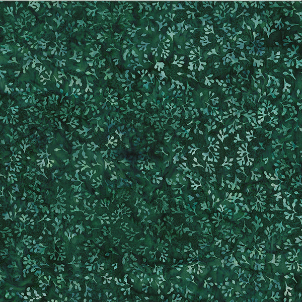 Festive Green Batik V2512-60 Hunter by Hoffman Fabrics