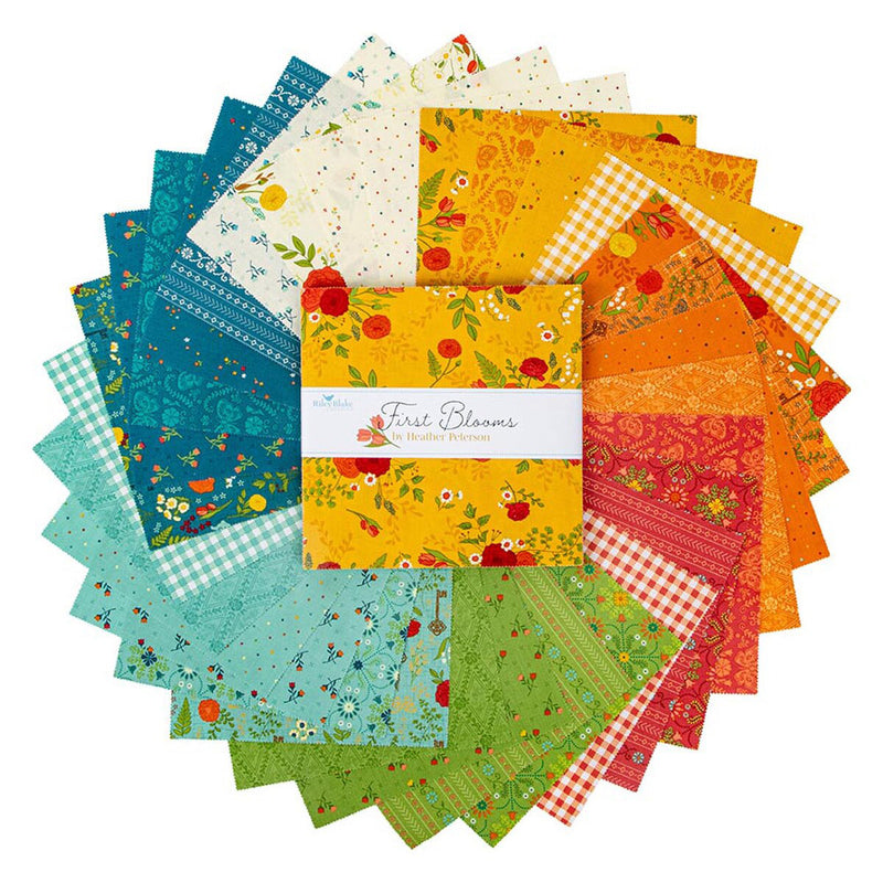 First Blooms 10 Inch Stacker 10-16320-42 by Heather Peterson for Riley Blake Designs
