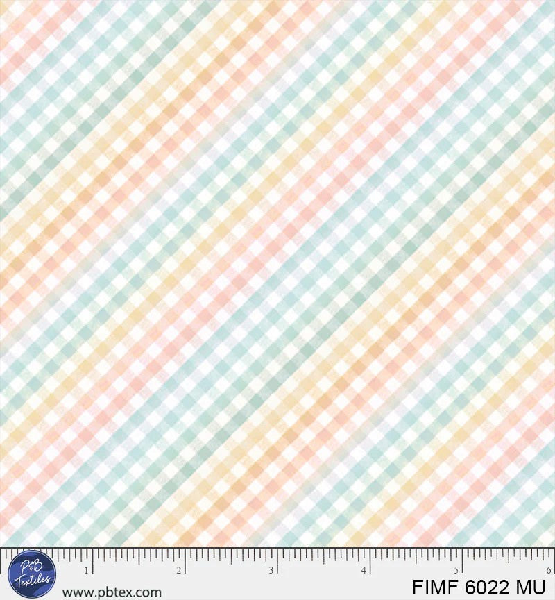 First Impressions Flannel FIMF 6022 MU Sweet Gingham by P&B Textiles