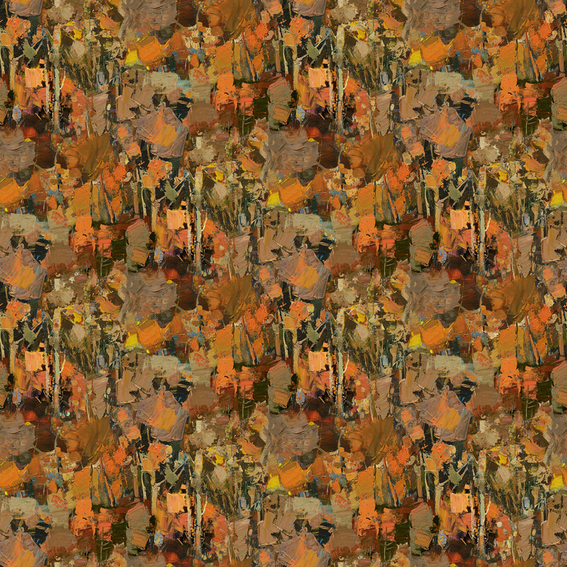First Snow DP28094-37 Rust Multi by Iosif Derecichei for Northcott.
