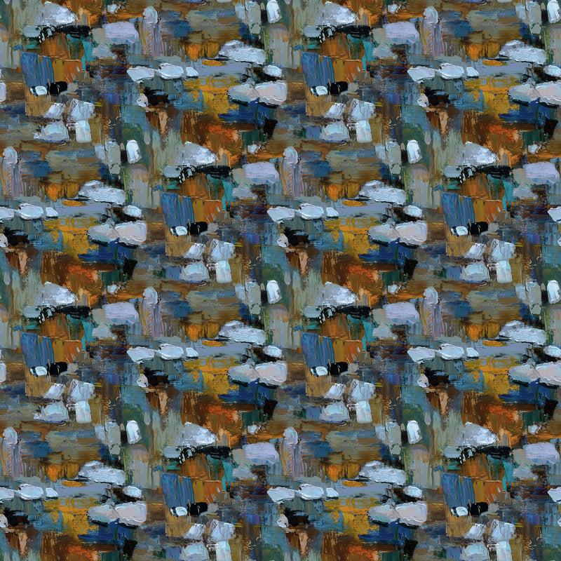 First Snow DP28095-46 Dk Blue by Iosif Derecichei for Northcott.