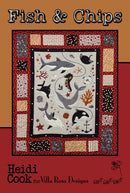 Fish and Chips quilt pattern cover.