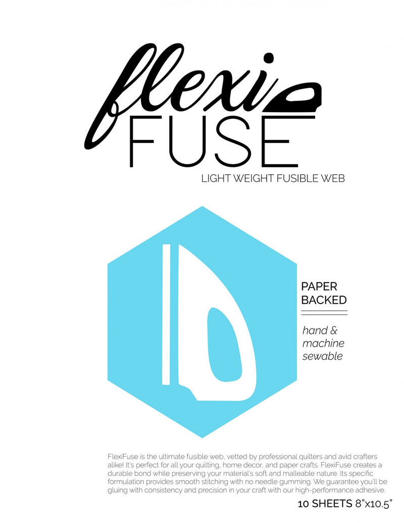 Flexi Fuse Paper Backed Fusible Web Sheets - 10 Pack