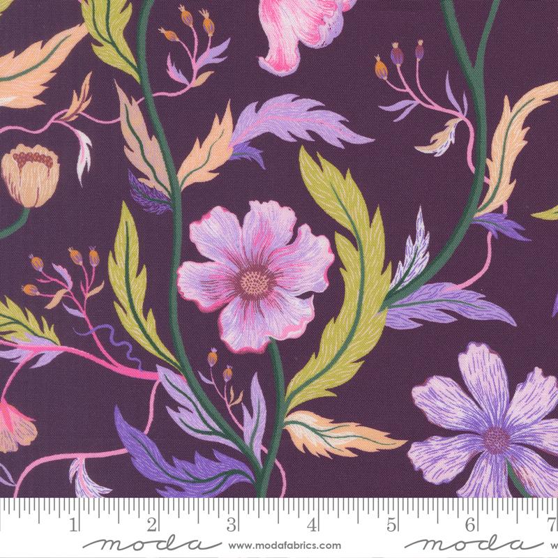 Floral Fondant 14130-15 Plum by Linn Warme for Moda.