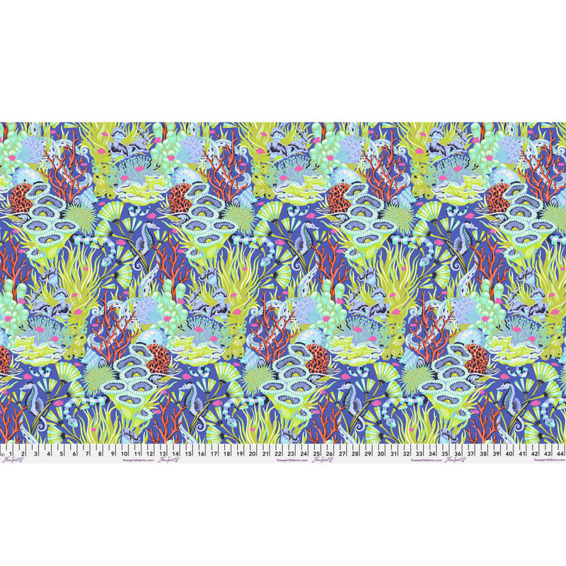 Floral Reef PWTP264.MARINE Reef What You Sew by Tula Pink for FreeSpirit.