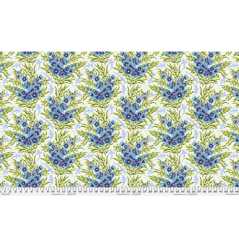 Floral Reef PWTP267.MARINE Shadow Sharks by Tula Pink for FreeSpirit.