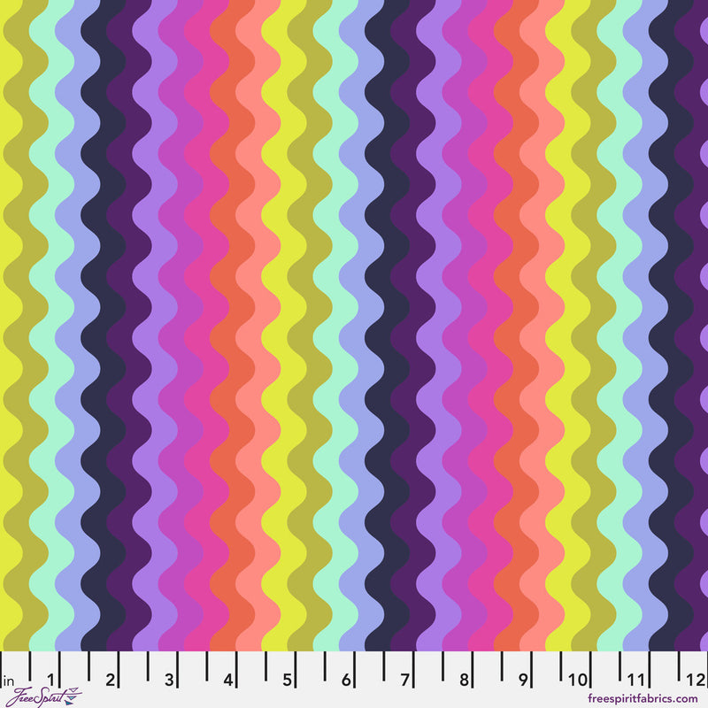 Floral Reef PWTP272.DEEPDIVE Wave Rider by Tula Pink for FreeSpirit.