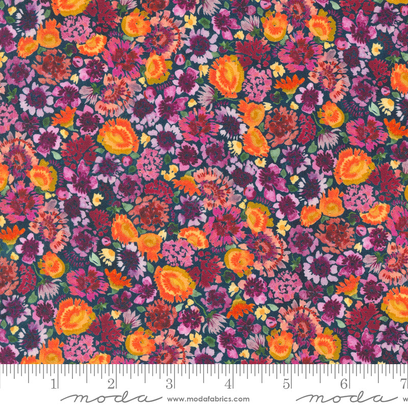 Floribunda 39809-12 Midnight by Create Joy Project for Moda