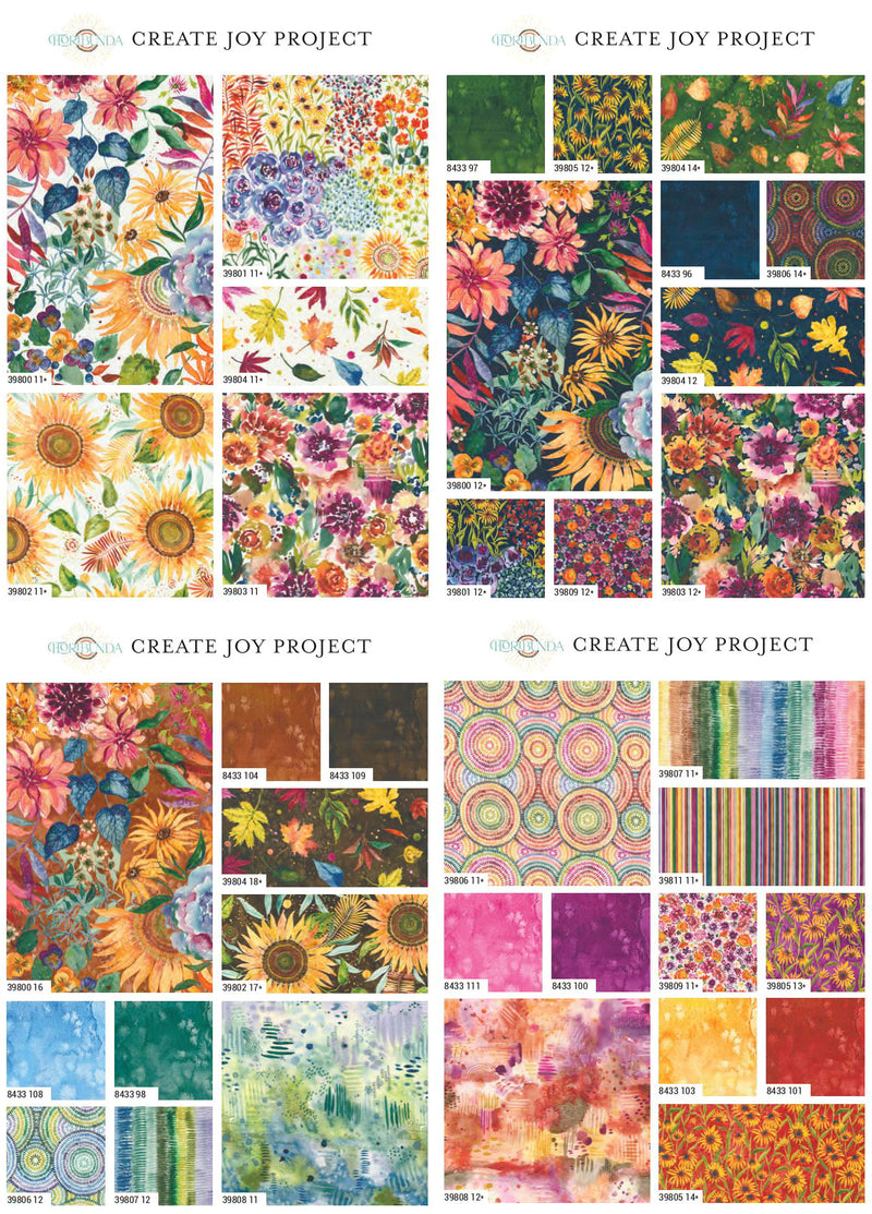 Floribunda Charm Pack 39800PP by Create Joy Project for Moda