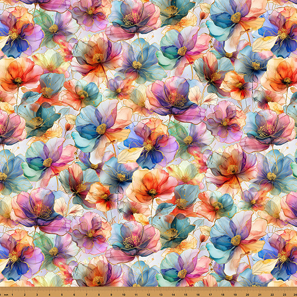 Flourish X5625-130 Multi by Hoffman Fabrics