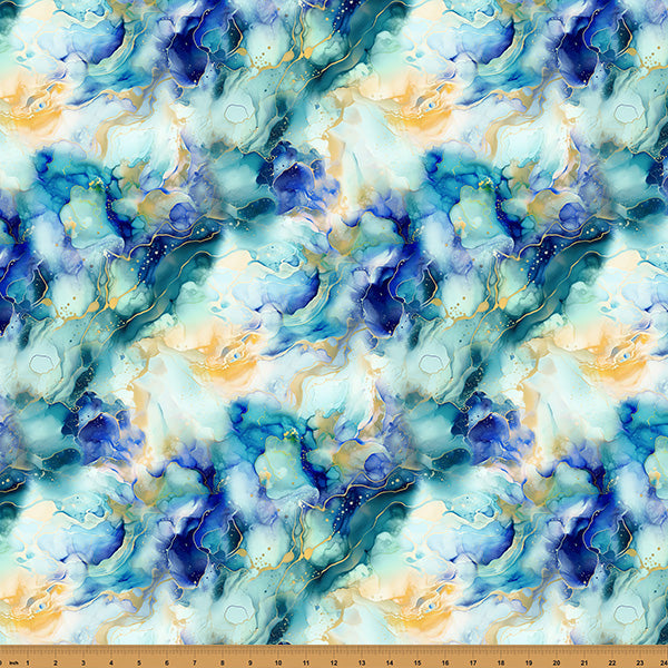 Flourish X5628-73 Ocean by Hoffman Fabrics