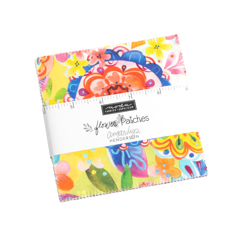 Flower Patches Charm Pack 21820PP by Amarilys Henderson for Moda