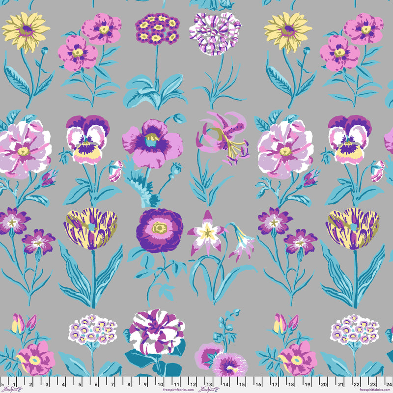 Flower Studies PWGP205.GREY by Kaffe Fassett for FreeSpirit