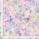 Flutter BUG-CD3778 MULTI Butterflies on Floral by Timeless Treasures