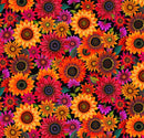 For the Love of Sunflowers 42001-BLACK by Peggy Davis for Elizabeth's Studio