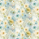 Forest Whisper FLEUR-CD3685 Daisy Bloom Blue by Timeless Treasures.