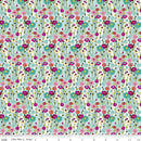 Fragrant Fields C15225-AQUA Flowers by Lila Tueller for Riley Blake Designs