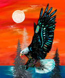 Free Spirit Panel KE-0001DP-ORANGE Panel by Karen Erickson for International Textiles.