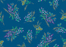 Free Spirit KE-0003D-BLUE Floral Allover by Karen Erickson for International Textiles.