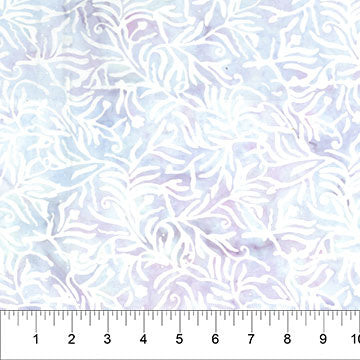 Fresh Flowers Batik 83032-10 Snow Fern by Banyan Batiks Studio for Northcott