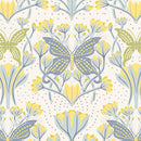 Fresh Linen FRE32308 Butterfly Reflection Dawn by Katie O'Shea for Art Gallery Fabrics