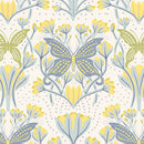 Fresh Linen FRE32308 Butterfly Reflection Dawn by Katie O'Shea for Art Gallery Fabrics