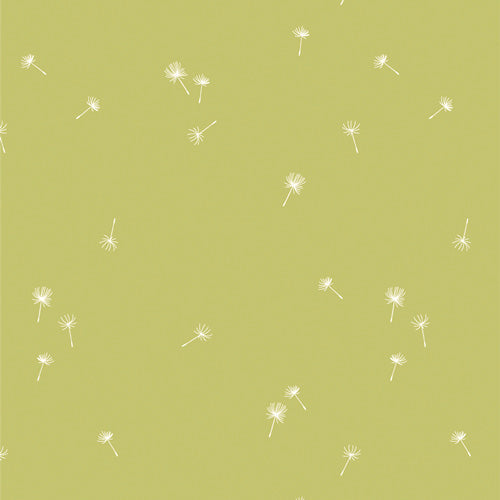 Fresh Linen FRE32312 Dancing Dandelions Crisp by Katie O'Shea for Art Gallery Fabrics