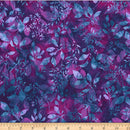 Fresh Meadow Batik W2574-382 Grape Juice by Hoffman Fabrics