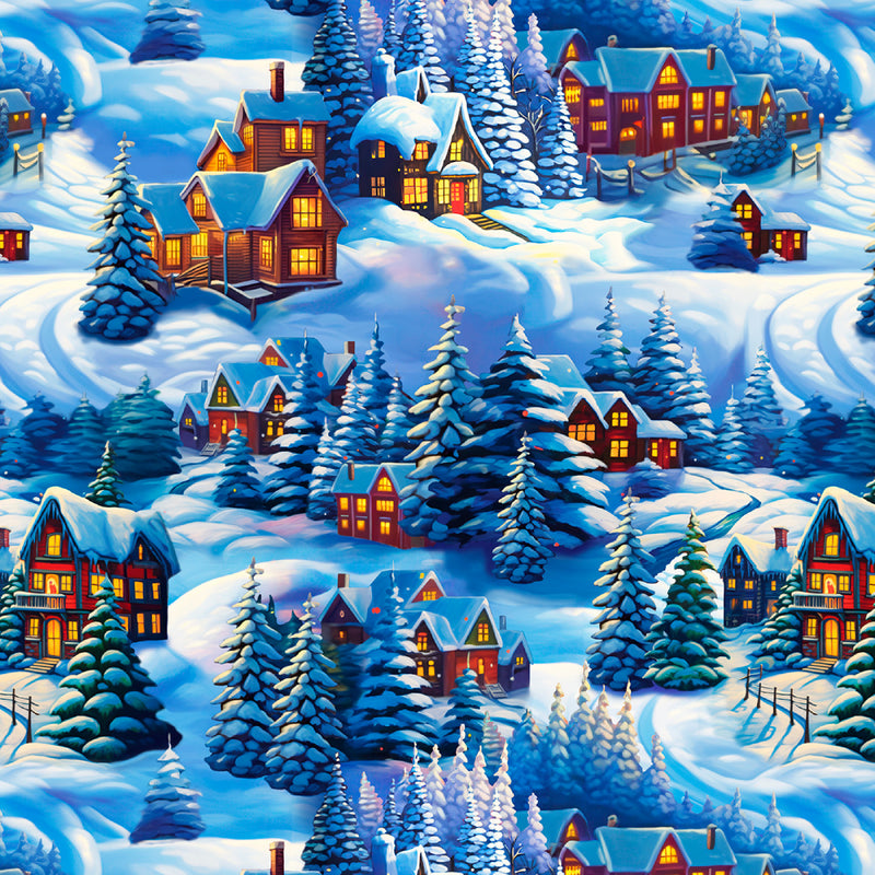 Frostykins 4267-75 Blue by Ray Heere for Blank Quilting Corp.