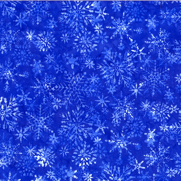 Frozen in Time Batik U2464-123 Lapis by Hoffman Fabrics