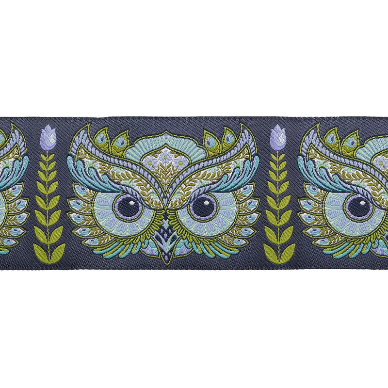 Tula Pink Full Moon Forest II Hoottie Patootie Starlight 51mm (2") Wide Ribbon TK-126/51mm Col 02 by Renaissance Ribbons.