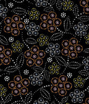 Full Moon Rising BA-0002M Black Allover by Betty Albert-Licenz for International Textiles