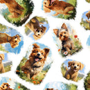 Fur-Ever Friends 22973-WHT-CTN-D Doggone Cute by Momart for 3 Wishes Fabric