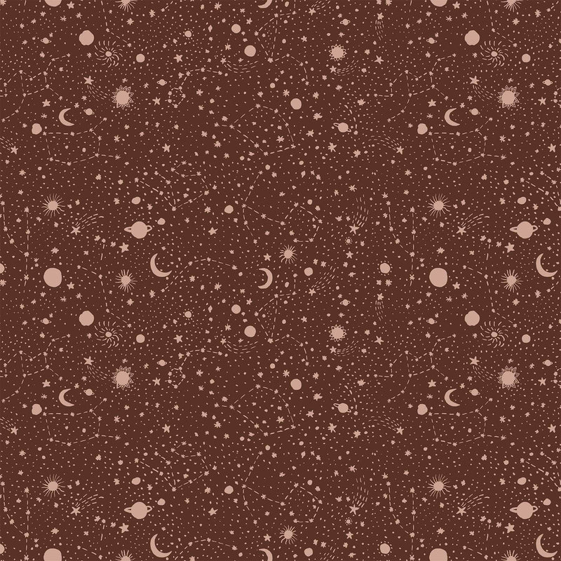 Galaxies 90578-36 Rust Constellations by Boccaccini Meadows for FIGO Fabrics