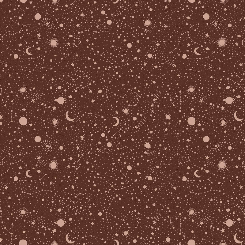 Galaxies 90578-36 Rust Constellations by Boccaccini Meadows for FIGO Fabrics