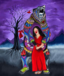 Ganawenda Panel JS-0001PD Purple Panel  by Jessica Somers for International Textiles.