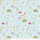Garden Animals Flannel F16025-SKY RBD Designers for Riley Blake Designs.