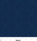 Garden Dalliance 17305-56 Pressed Petals Indigo by Shelley Cavanna for Contempo Studio for Benartex