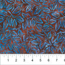 Garden Party Batik 80893-36 Mocha Packed Leaves by Banyan Batiks by Northcott