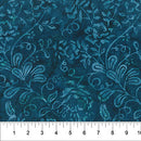 Garden Spirit Batik 83180-64 Dark Teal Floral Spray by Banyan Batiks by Northcott