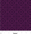 Garden Threads 17306-86 Peony Aubergine by Shelley Cavanna for Benartex