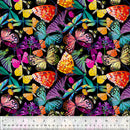 Gardenia 53765D-1 Black Flutter by Sally Kelly for Windham Fabrics