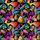 Gardenia 53765D-1 Black Flutter by Sally Kelly for Windham Fabrics